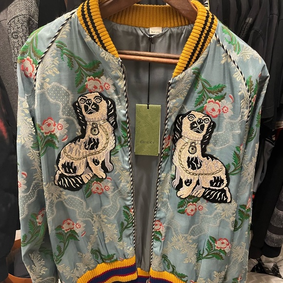 Gucci King Charles Bomber Jacket - Picture 2 of 12